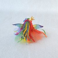 Mini Rainbow flower fairy Doll