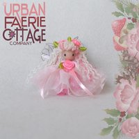 Cotton Candy Christmas - 3" Pink Fairy doll Ornament