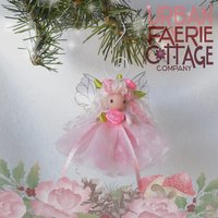 Cotton Candy Christmas - 3" Pink Fairy doll Ornament