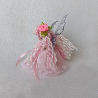 Cotton Candy Christmas - 3" Pink Fairy doll Ornament