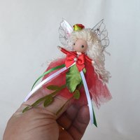 The Cranberry Collection - Red 3" Christmas Fairy Ornament