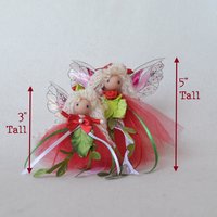 The Cranberry Collection - Red 3" Christmas Fairy Ornament