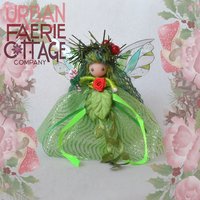 Gaia's Gift - 5" Green Christmas Fairy ornament