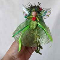 Gaia's Gift - 5" Green Christmas Fairy ornament