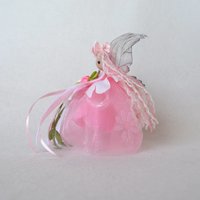 Cotton Candy Christmas - 5" Pink Christmas Fairy Ornament