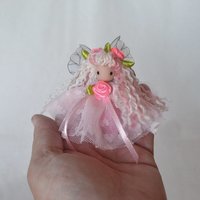 Cotton Candy Christmas - 5" Pink Christmas Fairy Ornament