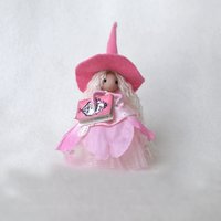 Mini Pink Spring/Easter/Ostara Witch