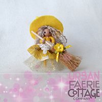 Spring Easter/Ostara Yellow witch doll