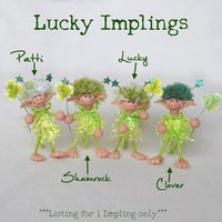 Handmade Good Luck Green Impling