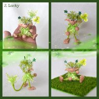 Handmade Good Luck Green Impling