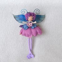 Purple Leggie flower fairy doll