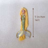 Golden mermaid doll, fairy doll