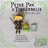 Peter Pan and Tinkerbell fairytale doll set