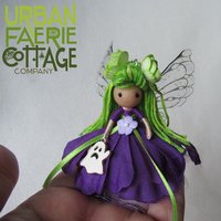 Purple and Green Halloween Fairy 