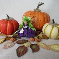 Purple and Green Halloween Fairy 