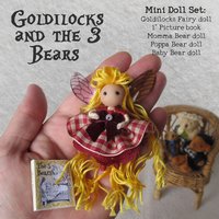 Goldilocks and the 3 bears fairytale doll set