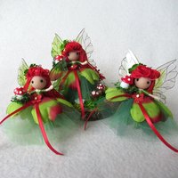 Green Enchanted Forest fairy doll