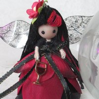 Red Wine fairy doll