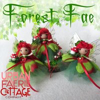 Green Enchanted Forest fairy doll