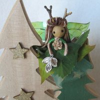 Forest fairy doll with antlers