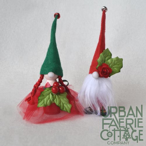 Christmas Gnome Peg doll Figurines