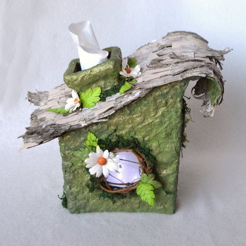 Fairy House Tissue Box Cover
