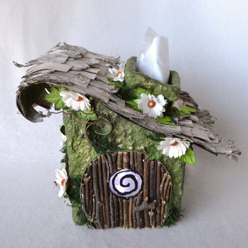 Fairy House Tissue Box Cover