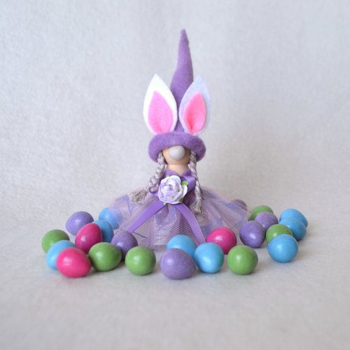 Pastel Easter gnome figurines