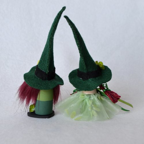 Good Luck Irish Gnome Peg Dolls