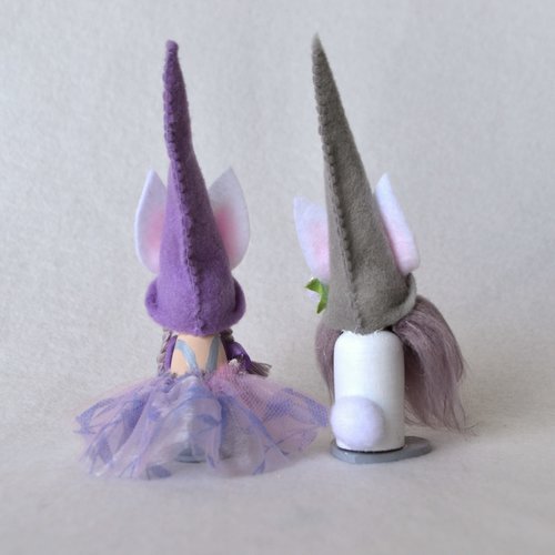 Pastel Easter gnome figurines