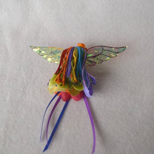 Mini Rainbow flower fairy Doll