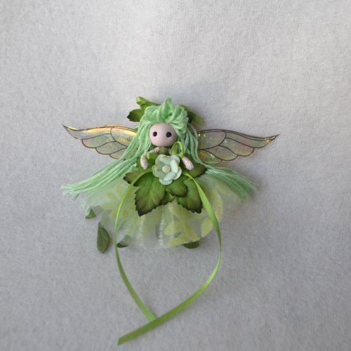 Spring Green fairy doll ornament