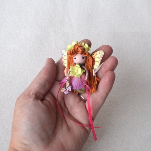 Pink Butterfly fairy doll