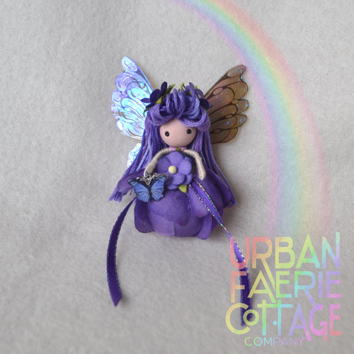 Purple Butterfly fairy doll