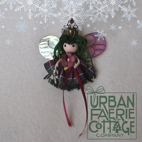 Plaid Christmas Fairy Doll