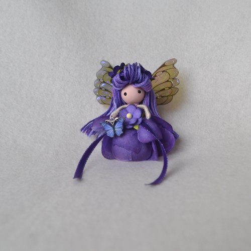 Purple Butterfly fairy doll