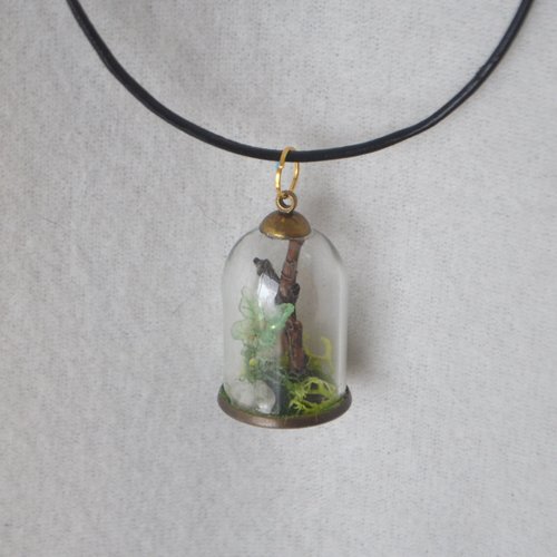 Fairy Terrarium cloche pendant