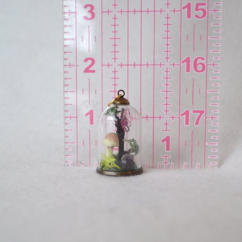 Fairy Terrarium cloche pendant