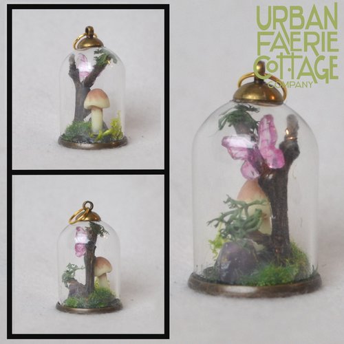 Fairy Terrarium cloche pendant