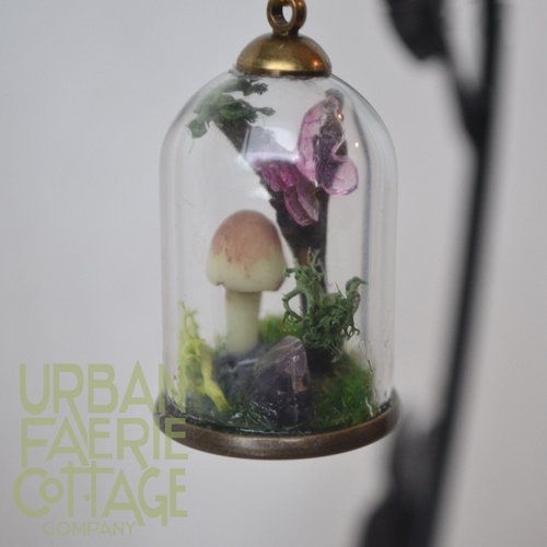 Fairy Terrarium cloche pendant