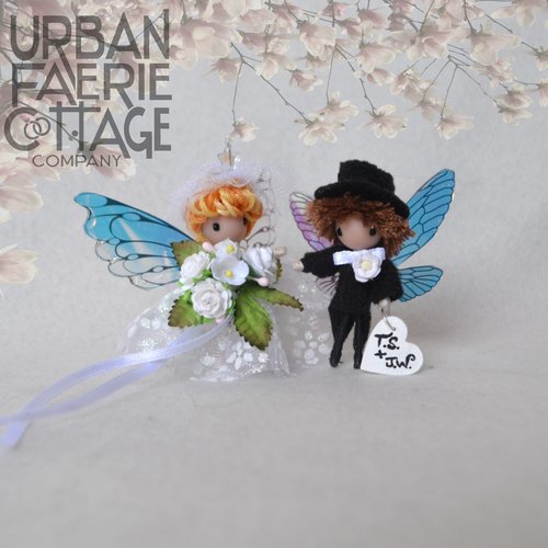 Wedding Fairy figurines cake toppers