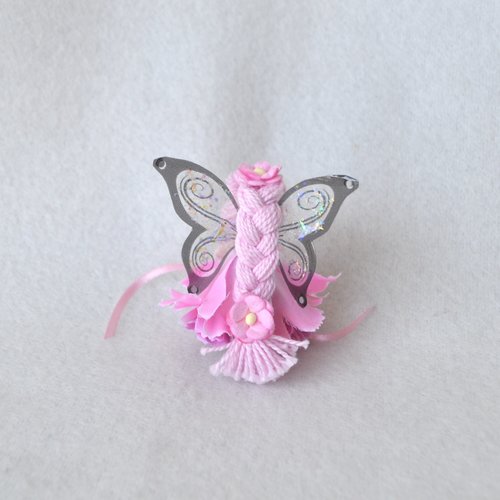 Pink Carnation Flower fairy Doll