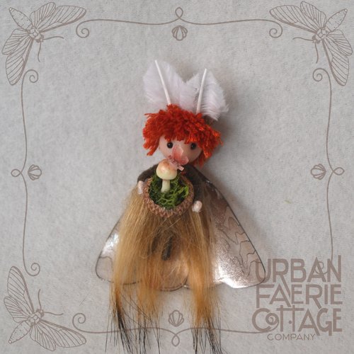 Boy Tiger Moth fairy doll