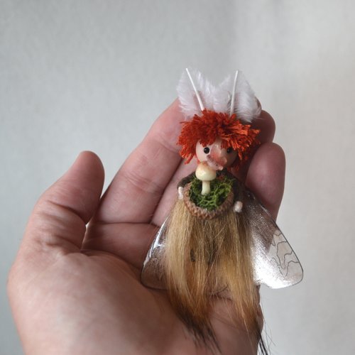 Boy Tiger Moth fairy doll