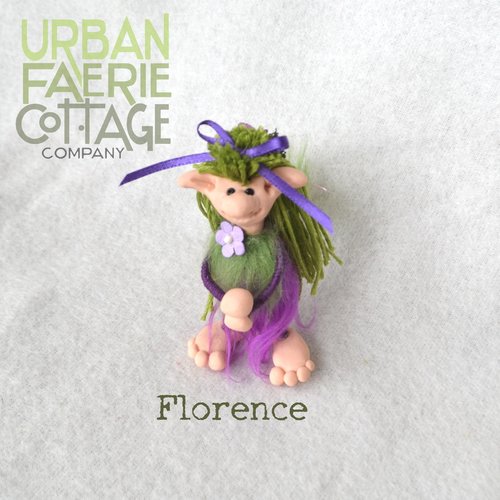 Florence - handmade purple impling doll