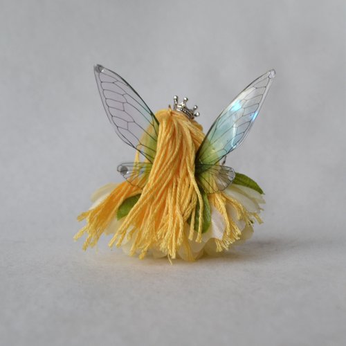 Mini White Flower Princess fairy doll