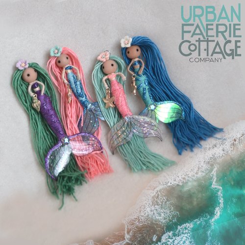 Tiny Mermaid Fairy ornament
