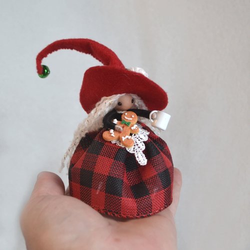 Red Buffalo Plaid Christmas Witch