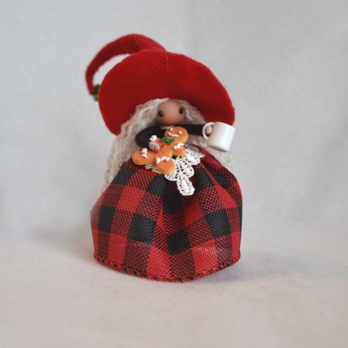 Red Buffalo Plaid Christmas Witch