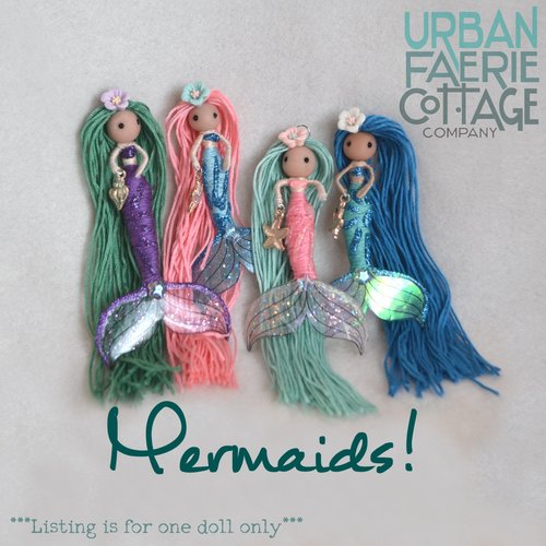 Tiny Mermaid Fairy ornament